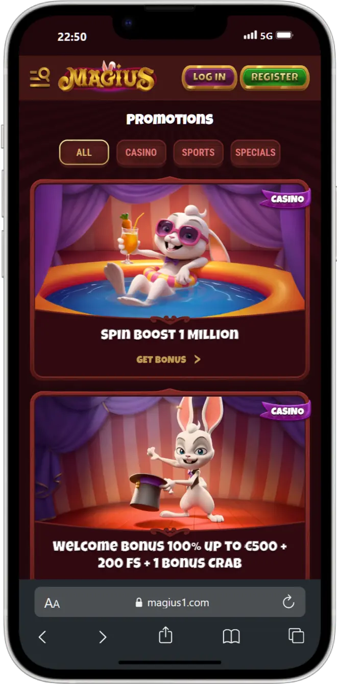 Promotions screenshot