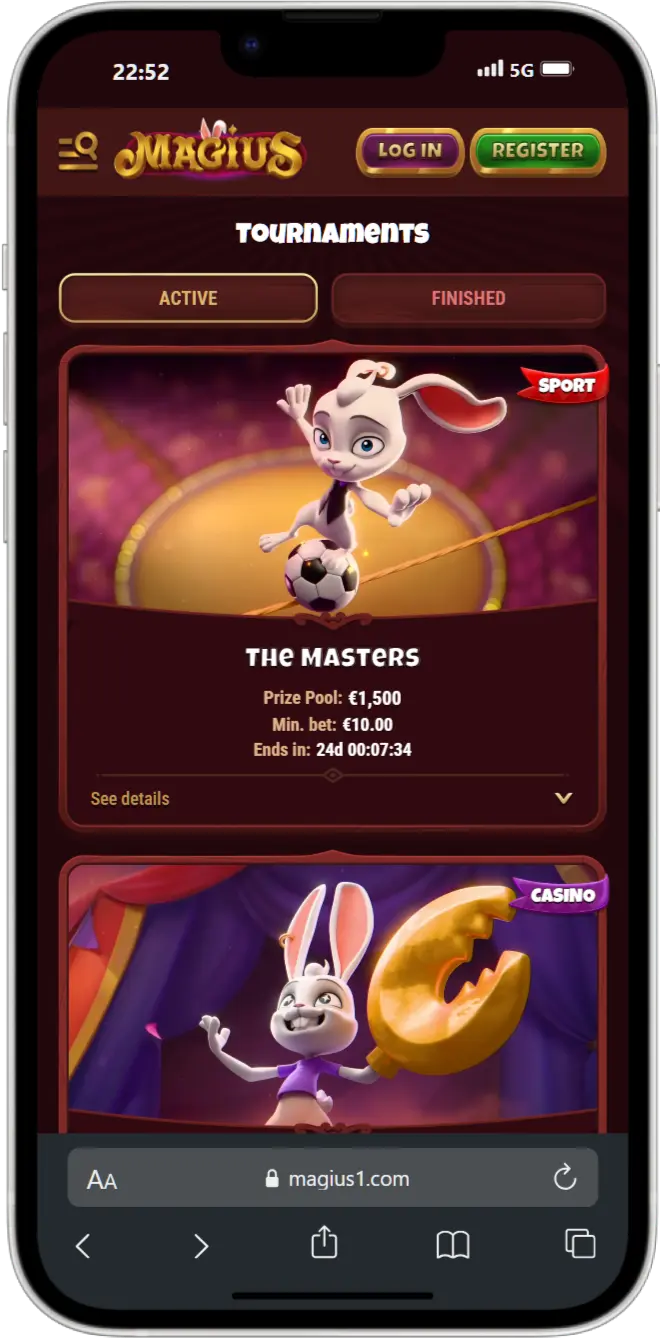 Tournaments screenshot