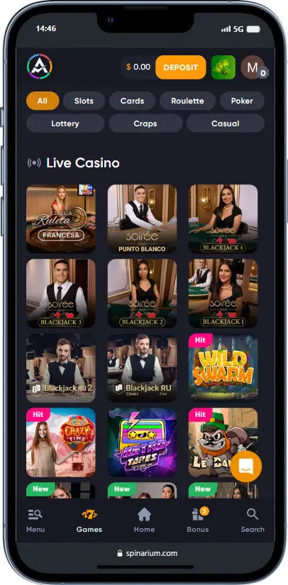 Live Games Spinarium Spinarium Live Games