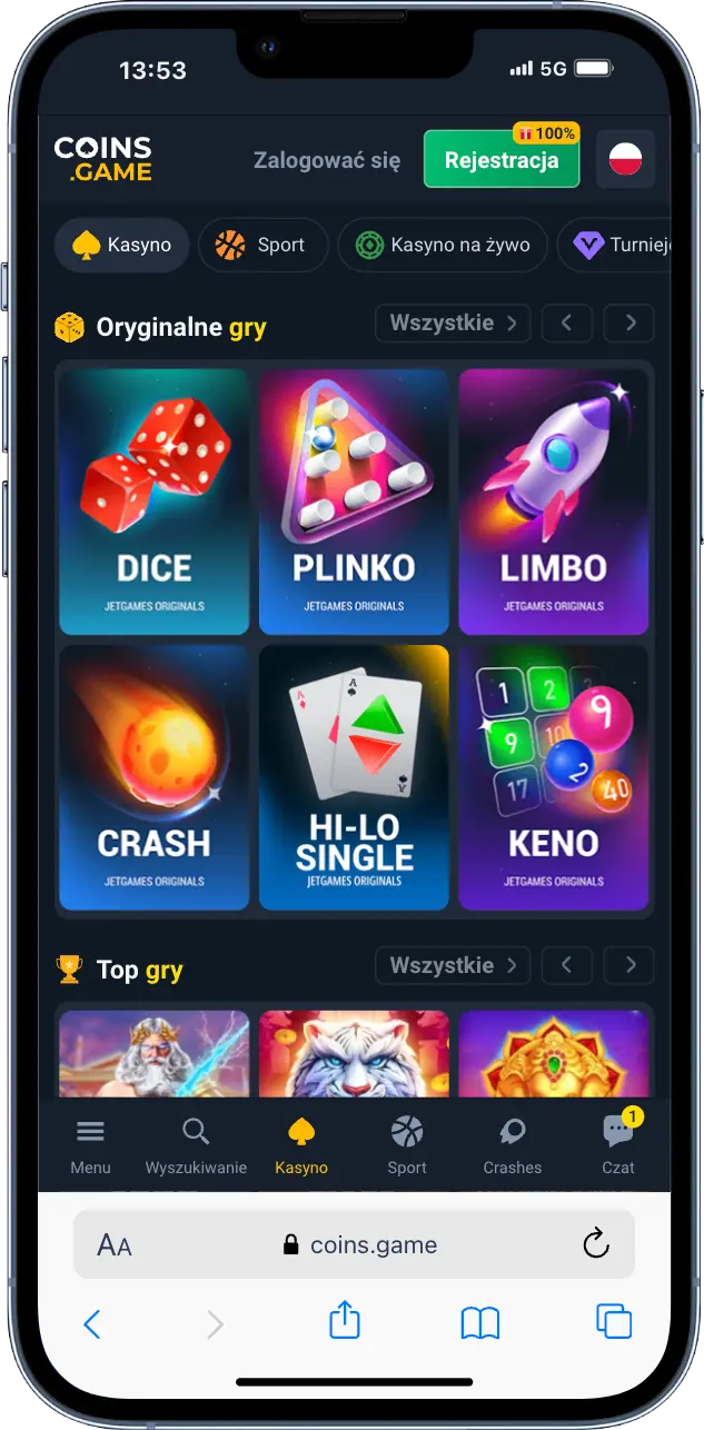 Automaty Coins Game zrzut ekranu