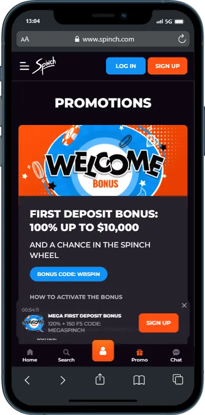 Bonuses Bonuses at Spinch Casino