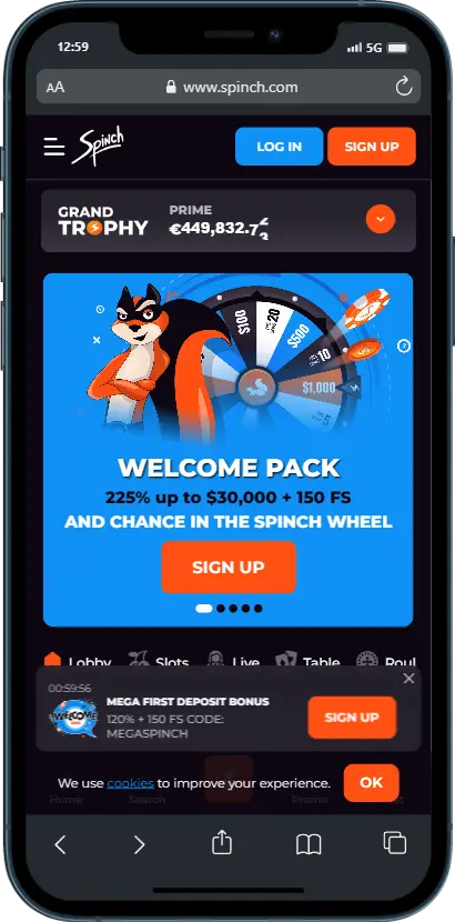 Official website Spinch Official website Spinch